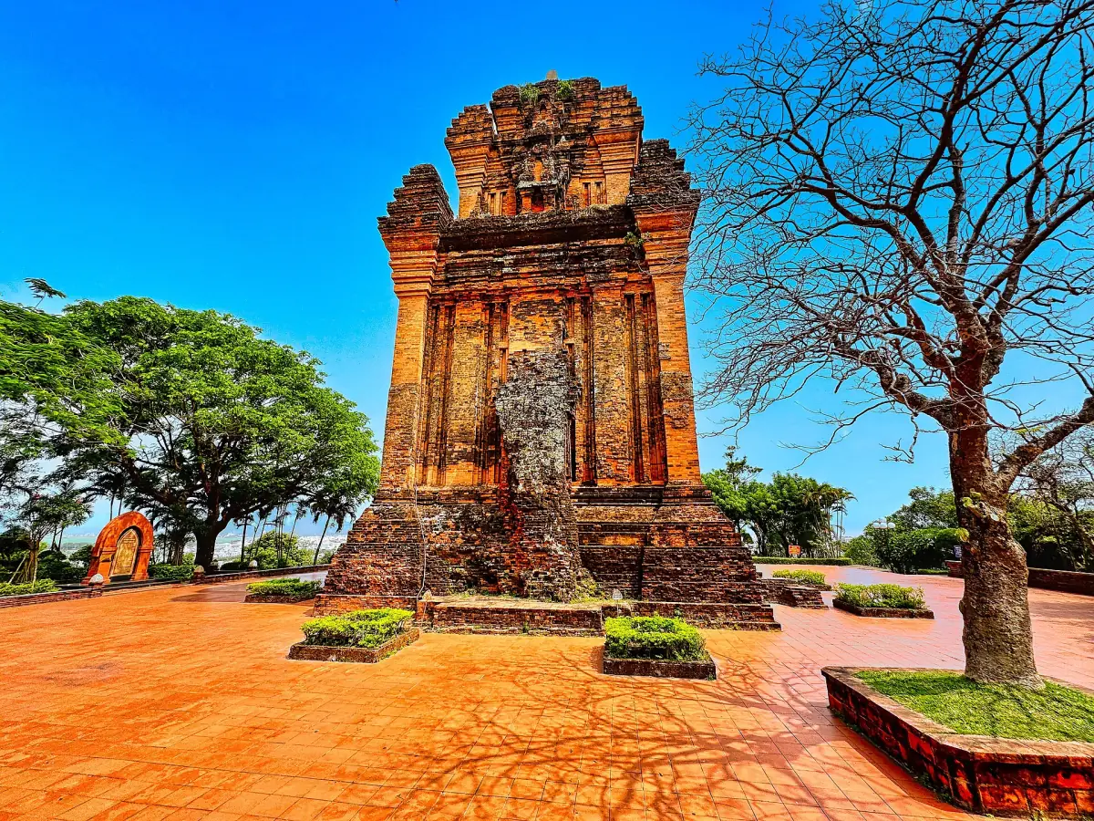 The Cham brick tower of Thap Nhan in Tuy Hoa