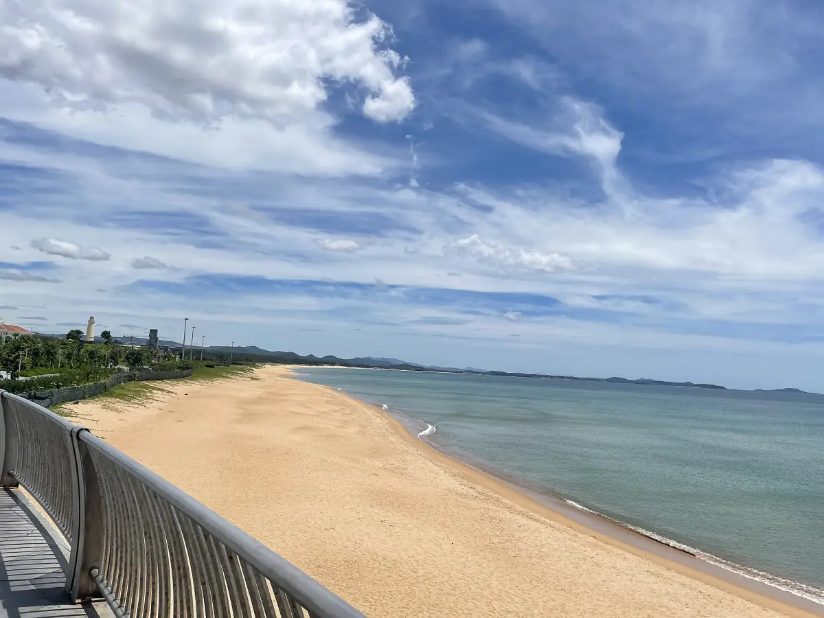 The long sandy beach of Tuy Hoa