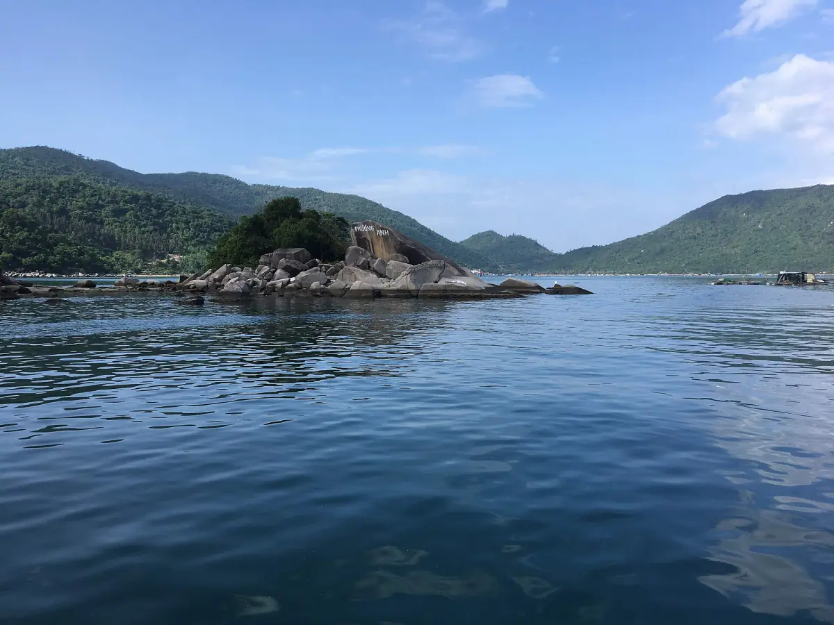 A small island in Vung Ro Bay